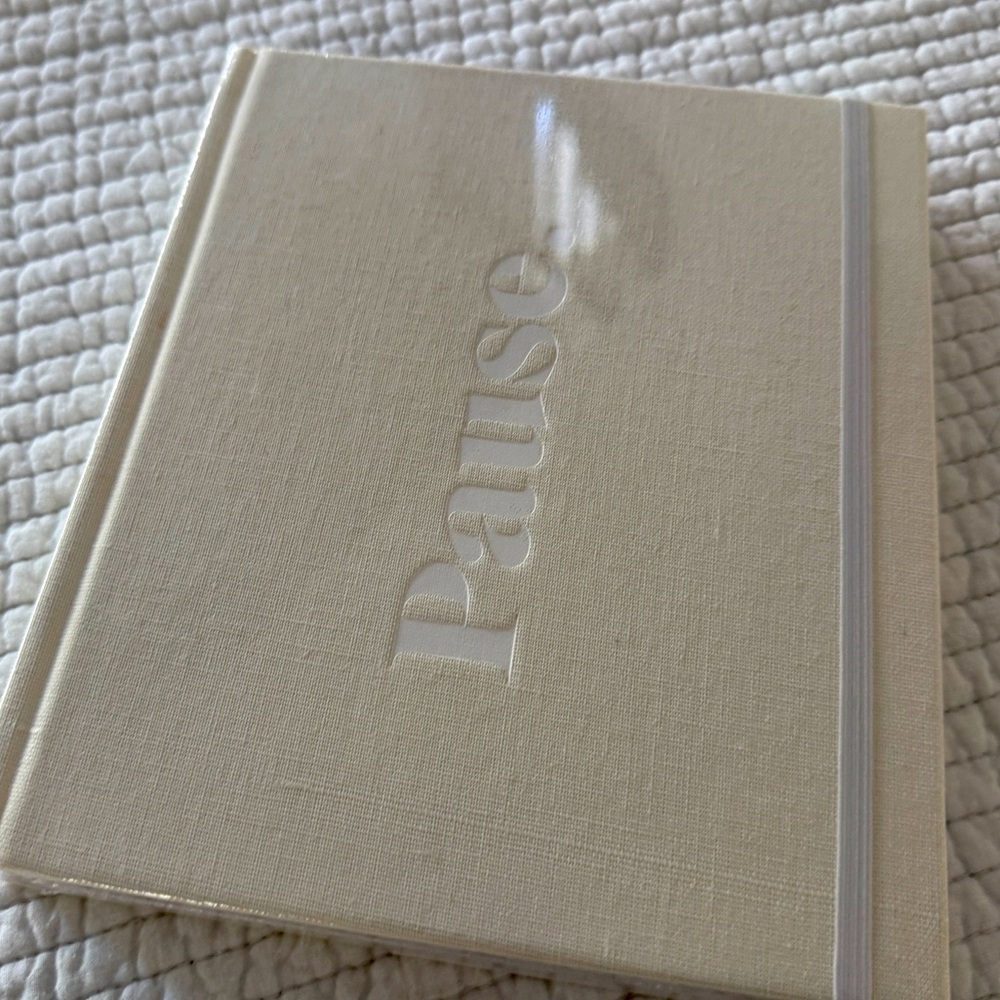 oatmeal Hardcover ‘Pause’ Journal by Axel & Ash